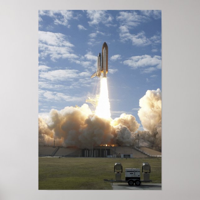 Poster Space Shuttle Atlantis se lève sur 4 (Devant)