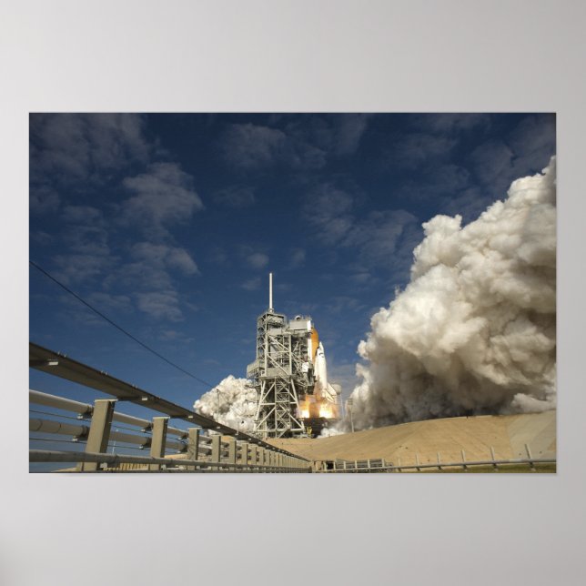 Poster Space Shuttle Atlantis se lève sur 6 (Devant)
