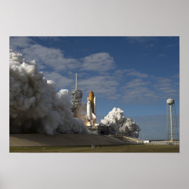 Poster Space Shuttle Atlantis se lève sur 7 (Devant)