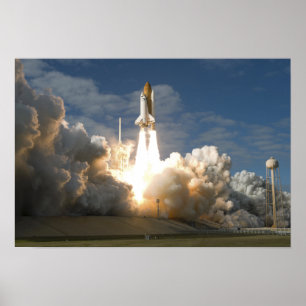 Poster Space Shuttle Atlantis se lève sur 8