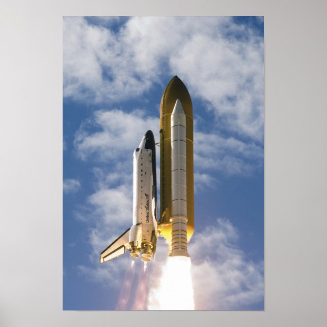 Poster Space Shuttle Atlantis se lève sur 9 (Devant)