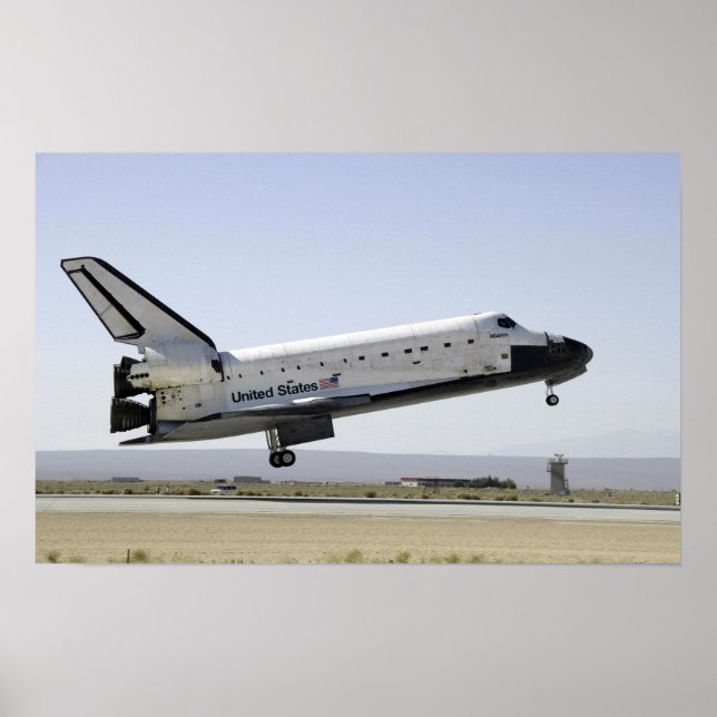 Poster Space Shuttle Atlantis se prépare pour l'atterriss (Devant)