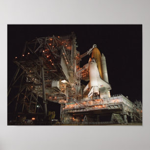 Poster Space Shuttle Atlantis se prépare pour le lancemen