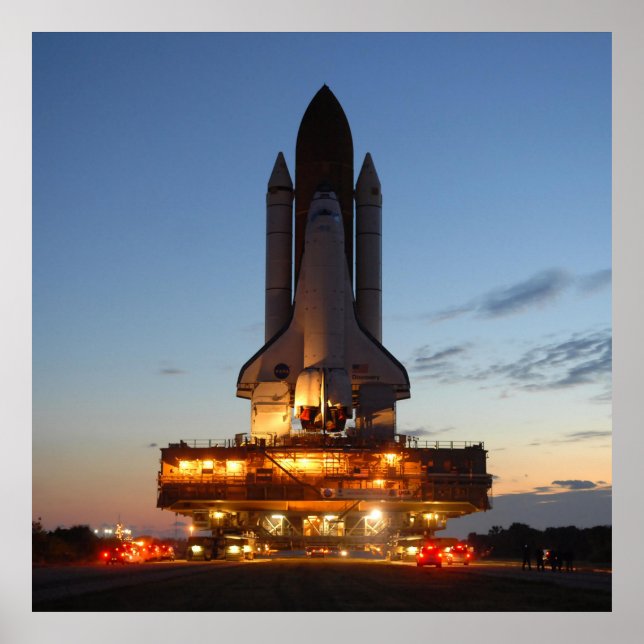 Poster Space Shuttle Discovery Lance NASA (Devant)