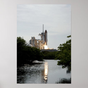 Poster Space Shuttle Endeavor se lève