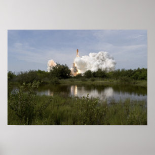 Poster Space Shuttle Endeavor se lève sur 4