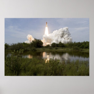 Poster Space Shuttle Endeavor se lève sur 5