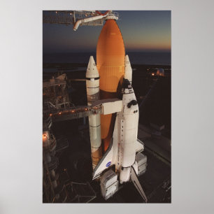Poster Space Shuttle Endeavor se prépare pour le lancemen