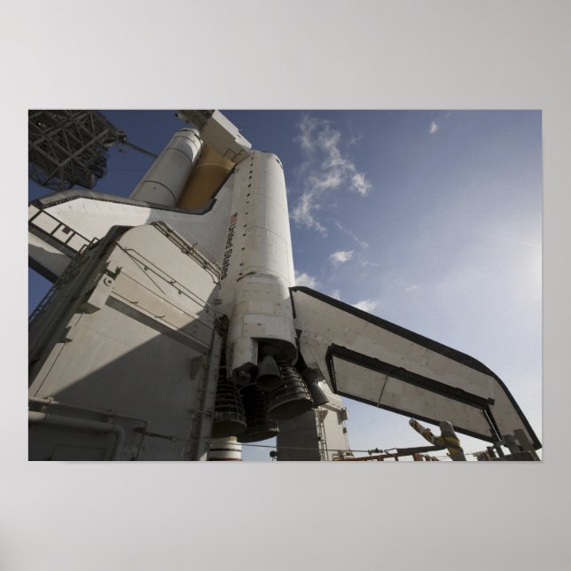 Poster Space Shuttle Endeavor sur le lancement pad 3 (Devant)