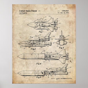 Poster Space Shuttle Patent