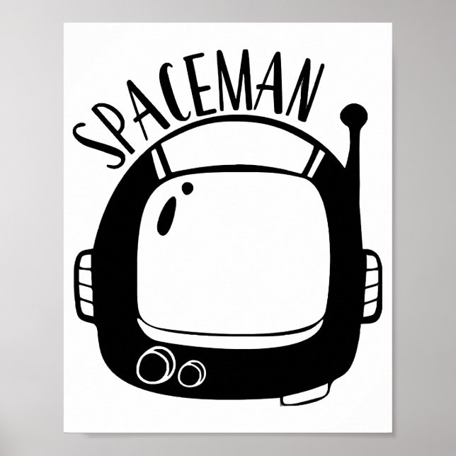 Poster Spaceman Vintage (Devant)