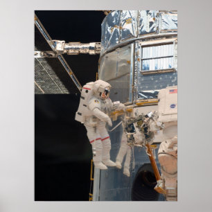 Poster Spacewalk et télescope spatial Hubble