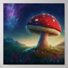 Poster Spacey Amanita Muscaria 8x8
