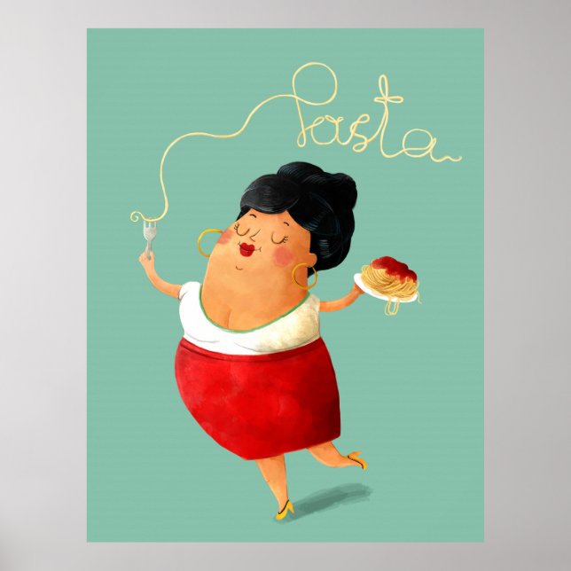Poster Spaghetti Donna italienne (Devant)