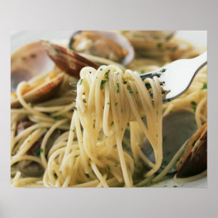 Poster Spaghetti Vongole Bianco