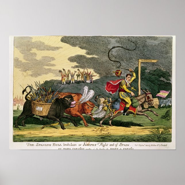 Poster Spanish Bull Broke Lose ou, Joseph's Flight (Devant)