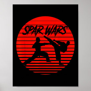 Poster Spar Wars Karate Shotokan Martial Arts