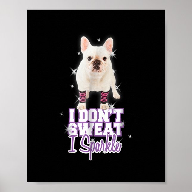 Poster Sparkle French Bulldog Pour Amoureux des chiens Ma (Devant)