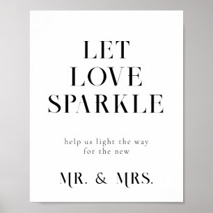 Poster Sparkler - Signal Mariage d'envoi