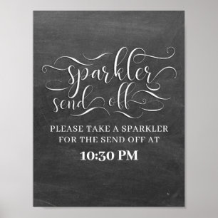 Poster Sparkler - Signal Mariage d'envoi hors délai