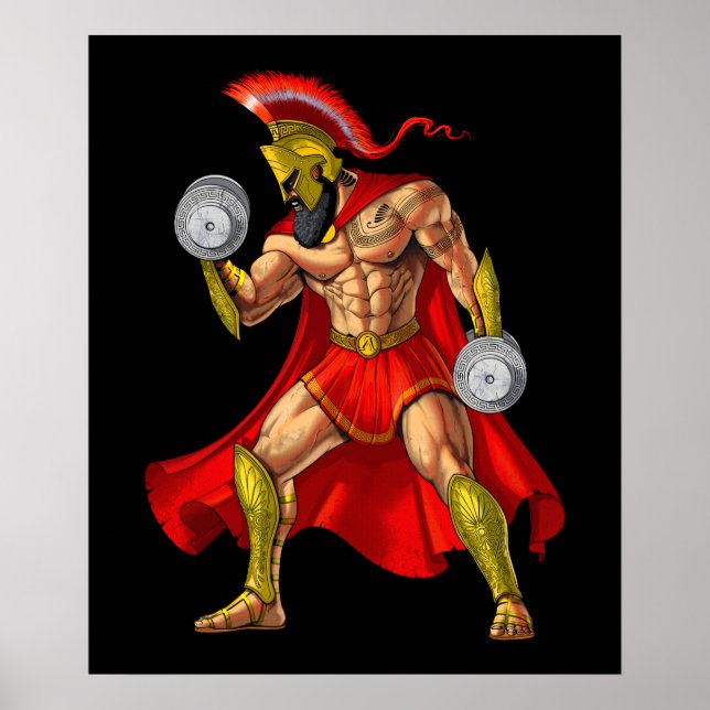 Poster Spartan Weightlifting (Devant)