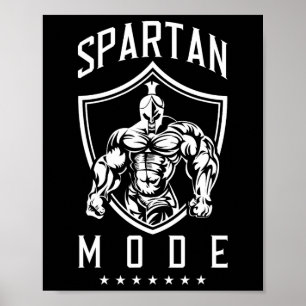Poster Spartan Workout Mode Fitness Gym Sparta Bodybuildi