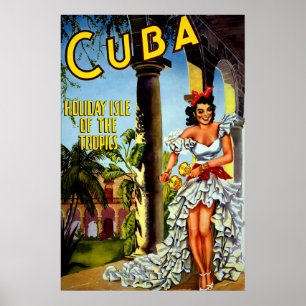 Poster spécial de voyage Cuba Vintage