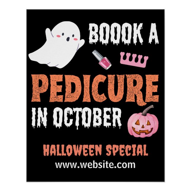 Poster spécial Halloween Pedicure brillant (Devant)