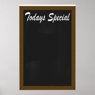 Poster Spécialité du Jour