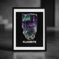 Spécimen de cristal de fluorite époustouflant