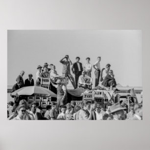 Poster Spectacle aérien d'observation des corbeaux de 196