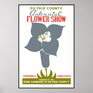 Poster Spectacle de fleurs du comté de DuPage