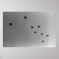 Spectacle des parachutistes noir et blanc 1968
