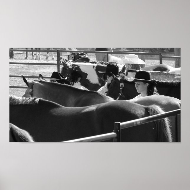 Poster Spectacle en noir et blanc (Devant)