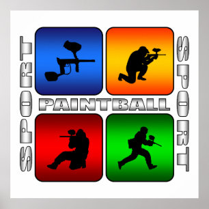 Poster Spectaculaire Paintball