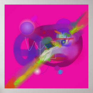Poster Spectre Abstrait de teintes stratifiées