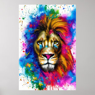 Poster Spectre des éclats : Le lion est vivant et captiva