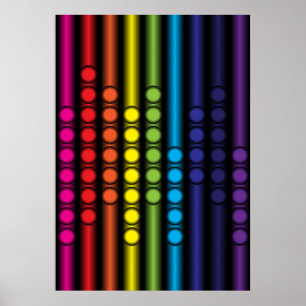 Poster Spectre pointillé