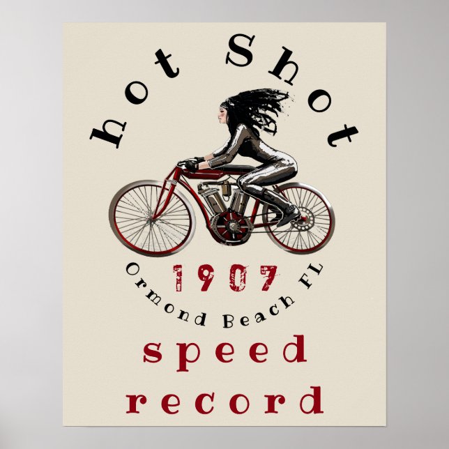 Poster speed record ormond (Devant)