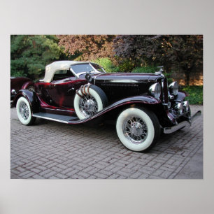 Poster Speedster d'Auburn 1932