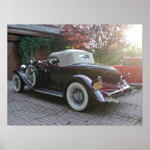 Poster Speedster d'Auburn 1932