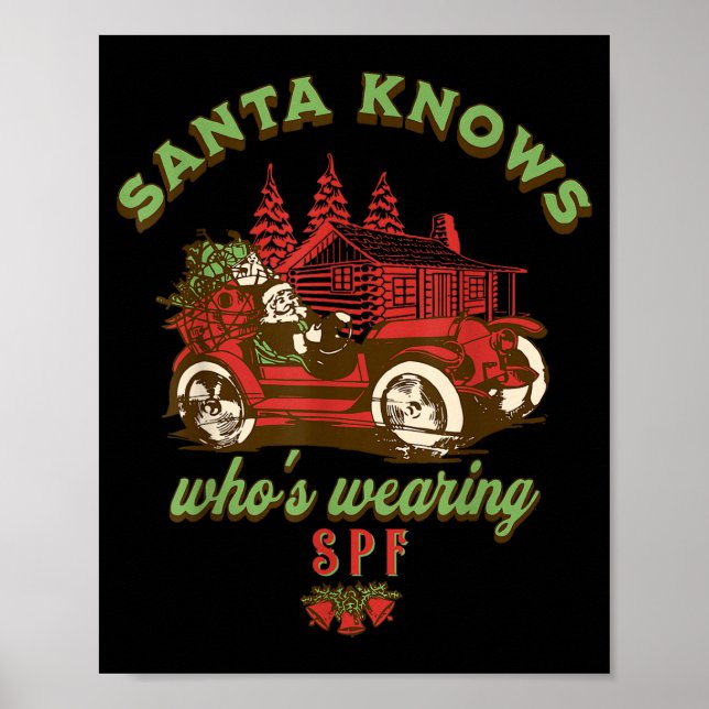 Poster Spf Esthetician Holiday Christmas Skin Therast Der (Devant)