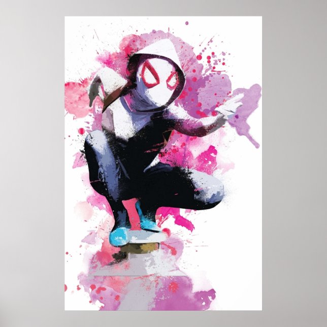 Poster Spider-Gwen - Art scintillant (Devant)
