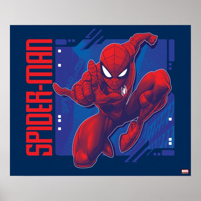 Poster Spider-Man | Insigne de caractère haute technologi (Devant)