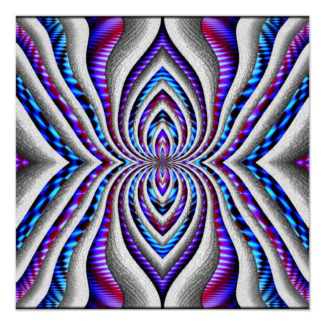 Poster Spider psychédélique... (Devant)