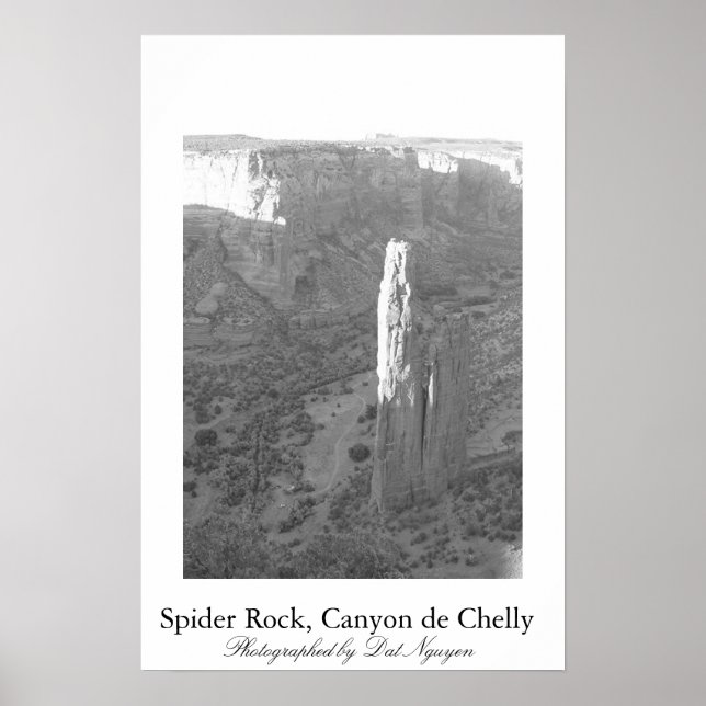 Poster Spider Rock, Canyon de Chelly (Devant)