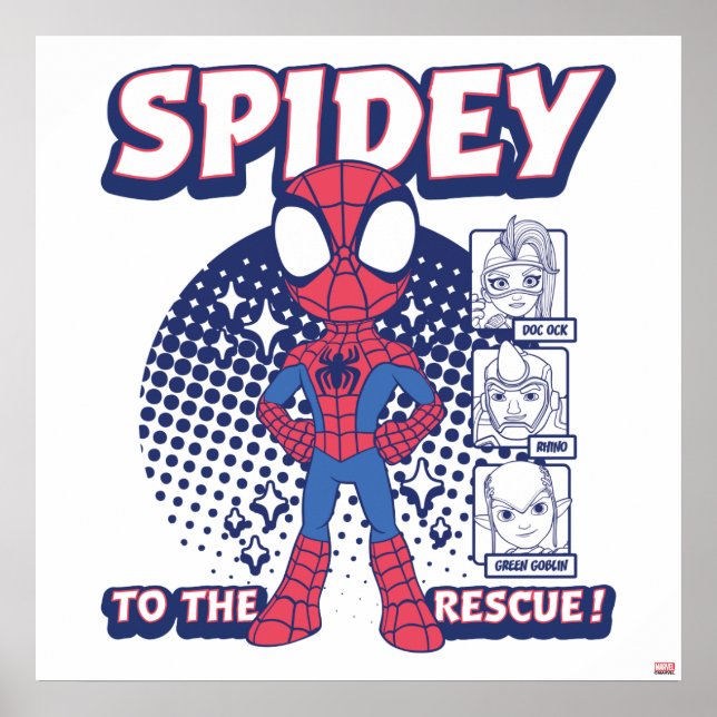 Poster Spidey à la rescousse ! Graphique (Devant)