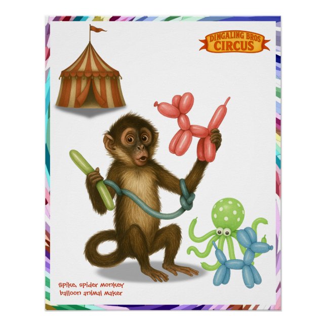 Poster Spike's balloon monkey magic (Devant)