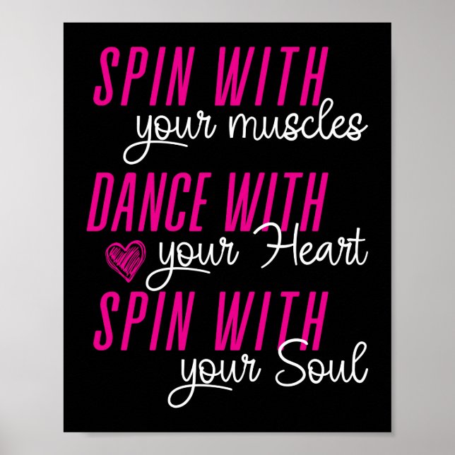 Poster Spin Avec Vos Muscles Couleur Garde Bande Marche (Devant)