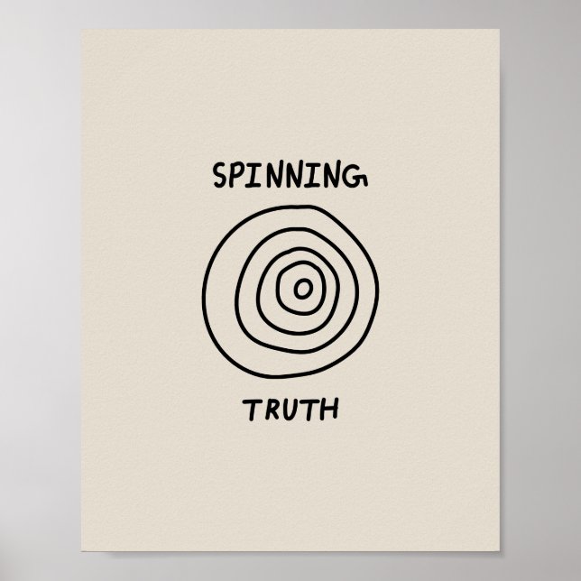Poster Spinning Truth (Devant)
